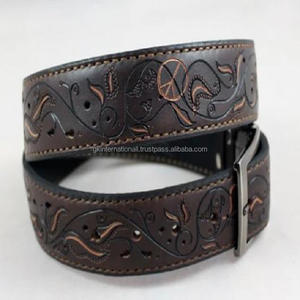 Ceinture d'outillage à main en cuir occidental durable et cousue sur mesure Ceinture d'outillage en relief à motif floral 3D pour cow-boy - Product Image 6