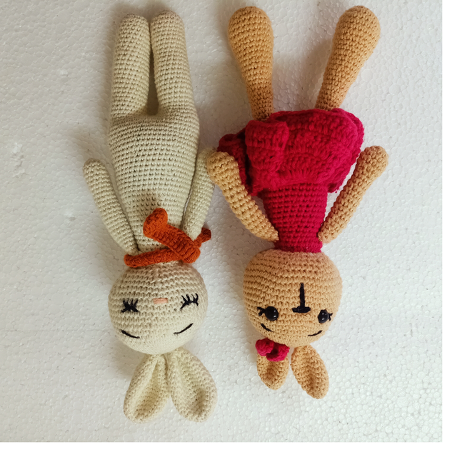 100% Paper Handmade Animal Theme Toys and Finger Puppets with Rabbit Bear and Tiger Designs for Resale