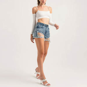 Shorts de Mezclilla para Mujer, de Secado Rápido, para Todas las Temporadas, de Buena Calidad - Product Image 6