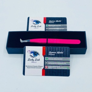 Pince à épiler professionnelle pour extensions de cils Lucky Lash Tools, en acier inoxydable, antidérapante, prise en main douce, antistatique - Product Image 4