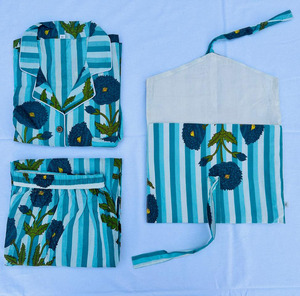 Conjunto de ropa de dormir suave de algodón 100% para mujer, estilo sin esfuerzo, con la máxima comodidad, diseñado para noches acogedoras y dulces sueños - Product Image 3