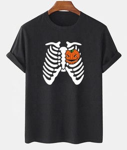 T-shirt décontracté pour homme 100 % coton, logo imprimé numériquement, respirant, confortable, motif uni, manches courtes, option personnalisée - Product Image 1