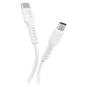 สายเคเบิล Type-C to Type-C 1 ม. 25 วัตต์ สายไนลอนสีขาว ความยาว 5 ม. ความเร็วสูง รับประกัน 1 ปี - Product Image 1