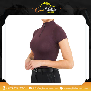 Nuevas camisas de manga corta hechas a medida al por mayor, camisa de equitación Ecuestre para mujer a los precios más bajos - Product Image 6