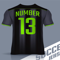 Maillot de football/soccer personnalisé, respirant, à séchage rapide, léger, col rond, imprimé par sublimation, uniforme OEM 100% polyester unisexe