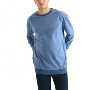 Sweat-shirt épais délavé à l'acide pour homme 300 GSM, style vintage streetwear, col rond, fabricant OEM personnalisé sous marque privée - Product Image 2