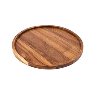 Plateau en bois d'acacia Usine de vente en gros Café Fruits Alimentaire Servir Assiette en bois de noyer Table à manger pour la maison - Product Image 1