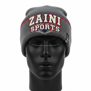 Gorro de invierno para mujer, gorro de punto acrílico 280 GSM, tejido elástico suave Premium, logotipo bordado personalizado, gorro informal de jacquard - Product Image 1