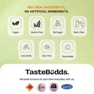 Tastebudds ซุปสำเร็จรูปพร้อมโปรตีนถั่วมัทฉะแพ็ก5แพ็คสำหรับเปลี่ยนอาหาร - Product Image 6