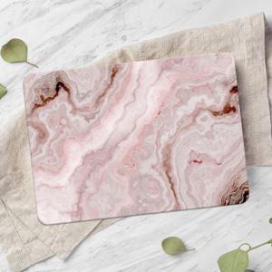 Planche à découper en marbre blanc rose pastel de luxe pour la cuisine, servir du fromage, des fruits, du pain, des plateaux et des occasions de cadeaux en provenance d'Inde - Product Image 5