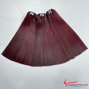 Extensions de cheveux humains Remy 100% vietnamiens, lisses comme des baguettes, double trame machine, vierges bruts, prêts à l'emploi, Flash Thanh an 100g, vente en gros - Product Image 2