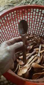 Cuchara para servir cáscara de coco | Mayorista rústico y ecológico - Product Image 3