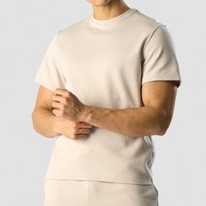 เสื้อยืดคอกลมแขนสั้นสำหรับผู้ชายเสื้อยืดคอกลมผ้าคอตตอน100% ออกแบบได้ตามต้องการ - Product Image 5