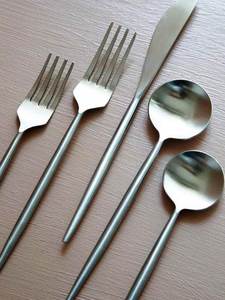 Ensemble de couverts de restaurant à prix d'usine, vente chaude, cuillères, fourchettes, couteaux, acier inoxydable, argent, couverts de cuisine, vaisselle - Product Image 4