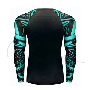 Camiseta Deportiva de Compresión Sublimada de Manga Larga para Hombre, Secado Rápido, Tejido de Spandex/Poliéster de 220g, Precio al por Mayor - Product Image 4