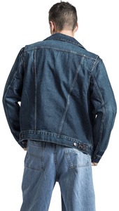 Nouvelle vente chaude vente entière prix bon marché à la mode à la mode vêtements décontractés bleu couleur bouton fermeture veste en jean pour hommes - Product Image 6