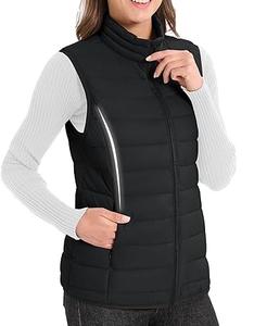 Gilet d'hiver élégant avec poches zippées pour femmes, veste sans manches à bulles gonflées, vente en gros de vêtements d'extérieur de haute qualité - Product Image 3