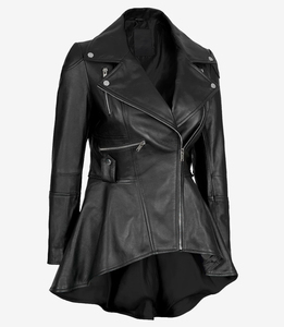 2025 New Design Winter Fashionable Stylish Finished Breathable 3 Pockets 1 Flared Peplum Waist Design <b>Canvas</b> Racer Women's - Product Image 2