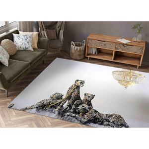 Alfombra Banksy Cheetah Family: Alfombra antideslizante abstracta, alfombra estampada, alfombra suave con pelo largo - Product Image 4