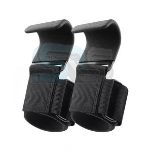 Heavy Duty Compression Fitness Hooks With Adjustable Wrist Wraps Workout Gear For Gym Accessories Power Lifting Training - Product Image 4