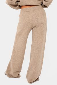 Ensemble de survêtement 2 pièces pour femme, en tricot uni brodé, à capuche, à manches longues, surdimensionné, pour l'hiver - Product Image 6