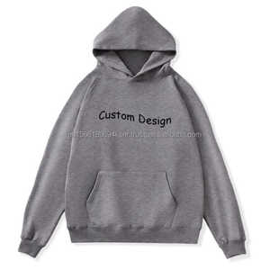 Nuevos Estilos Sudadera con Capucha de Invierno Personalizada de Gran Gramaje con Hombros Caídos, Forro Polar, Bordada, con Cuentas, Teñida Lisa, Estampado Puff, Talla XS - Product Image 6