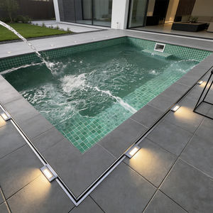 สระว่ายน้ำไฟเบอร์กลาสทรงสี่เหลี่ยมผืนผ้า ผลิตจากโรงงาน พร้อมระบบกรองและเครื่องทำความร้อนในตัว ปลอดภัยสำหรับเด็ก ทนทานต่อรังสียูวี - Product Image 2