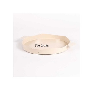 Bandeja de servicio de acero de dos tamaños diferentes con mango de madera y cubierta acrílica Bandeja de servicio de hostelería más vendida - Product Image 6