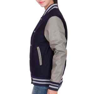 Chaqueta Varsity de Invierno 2025 con Diseño Moderno para Hombre, con Cremallera, Transpirable, de Punto de Algodón y Piel de Vaca - Product Image 6