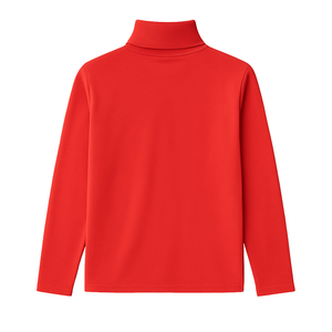 Camiseta de Manga Larga con Cuello Alto para Mujer, 100% Algodón Orgánico de Lujo, Preencogido, Certificado GOTS, Premium, Transpirable, Corte Clásico - Product Image 2