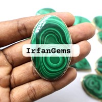Haute qualité malachite naturelle rainurée pierre précieuse meilleure qualité jaspe rouge laiton macramé fabrication de bijoux mélange pierres précieuses en vrac