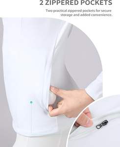 Women Jacket Horse Riding Shirt <b>Long</b> Sleeve Equestrian Shirts with 14 Zip Equestrian Sports Shirt - Product Image 4