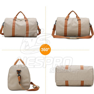 Sacs de sport en cuir au design personnalisé en gros Sacs de sport en cuir de qualité supérieure, respirants, de couleur unie - Product Image 5
