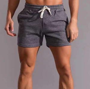Short de sport en coton OEM pour hommes, jogging athlétique confortable en éponge française, short de survêtement personnalisé, motif solide - Product Image 5