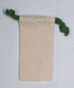 100% bio doux fond plat lin cordon sac Logo personnalisé écologique recyclable mousseline coton toile tissu pour cadeau - Product Image 2