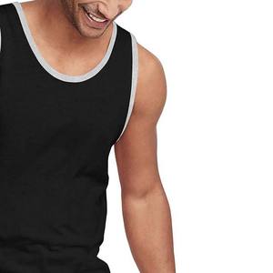 2025 High Street Style algodón transpirable cuello redondo ropa de hombre camisetas sin mangas camisa chaleco hombres camiseta sin mangas diseño OEM Etiqueta Privada - Product Image 3