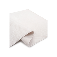 Tapis Akra blanc moderne en acrylique à poils ras, résistant à la décoloration, en tricot, lavable, tissé 6 mm, antidérapant, fabriqué en Turquie, taille personnalisée, ODM, marque privée