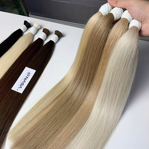 Extensions de cheveux crus vietnamiens Extension de cheveux humains crus en vrac avec des cheveux vierges de style vague Grade 100 grammes toutes couleurs - Product Image 1