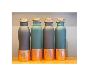 <b>Copper</b> Water Bottle With High On Demanding Latest Bottle Enamel Printed Ayurvedic Pure <b>Copper</b> Vessel Yoga Water Bottle - Product Image 3