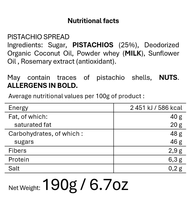 Les Pistaches Toquees, pâte à tartiner artisanale française de haute qualité, en pot de verre, naturelle, sans huile de palme, sans additifs