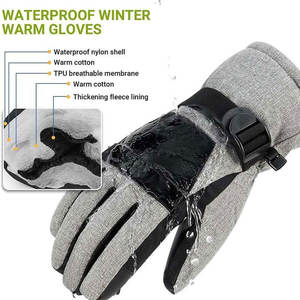 Gants de ski pour hommes, chauds, imperméables, respirants, pour snowboard, motoneige par temps froid - Product Image 6