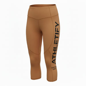 Leggings deportivos elásticos de cintura alta para mujer directos de fábrica, pantalones de cintura media para Yoga, gimnasio y Fitness, para compra a granel - Product Image 4