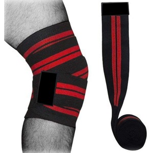 QUALITY STAR INDUSTRIES Adjustable Neoprene <b>Knee</b> Wraps for Powerlifting Weightlifting Non-Slip <b>Support</b> <b>Straps</b> Hook Loop Closure - Product Image 2