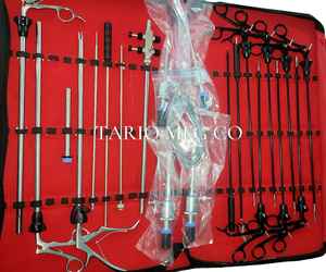 Recién llegado, pinzas laparoscópicas de acero, tijeras, pinza, disector y soporte de aguja, Kit completo de cirugía, uso Manual - Product Image 3