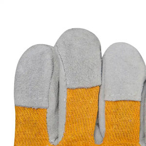 Vente en gros de gants de machiniste de sécurité anti-coupure en cuir de vache et coton pour travaux de soudage anti-chaleur - Product Image 6