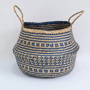 Woven <b>Seagrass</b> Belly <b>Baskets</b> Handmade <b>Storage</b> Organizer <b>Basket</b> From Vietnam Customized - Product Image 4