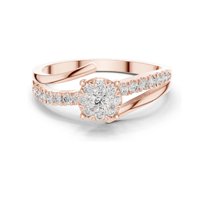 Bague pour femme en diamant de laboratoire 0,334 CT, clarté VVS-VS EF, or 18 carats, 14 carats, 10 carats et argent 925, or rose, or jaune, or blanc - Product Image 3