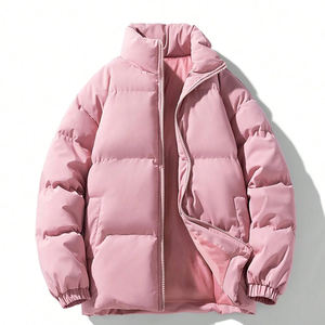 Abrigo acolchado con cremallera y bolsillo inclinado para hombre, abrigo cálido transpirable reversible de talla grande para invierno personalizado - Product Image 4