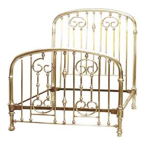 Base de cama de latón de diseño llamativo, diseñada para realzar la decoración interior del dormitorio con una presencia audaz, acabado premium y artesanía de calidad. - Product Image 4