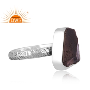 Handmade Oxidized Sterling Silver Natural Smoky <b>Quartz</b> Gemstone Stackable <b>Ring</b> Custom Jewelry For Women Gift For Her - Product Image 3